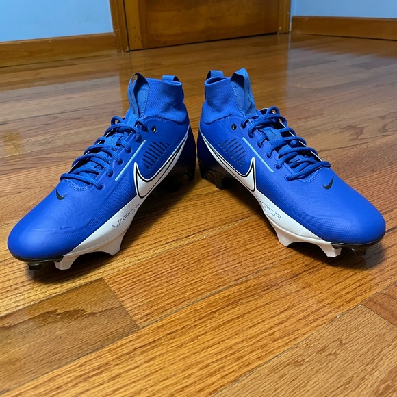 Nike Vapor Edge Pro 360 2 Royal Blue Black DA5456-414 Men’s Size 11.5 Cleats - Picture 5 of 11